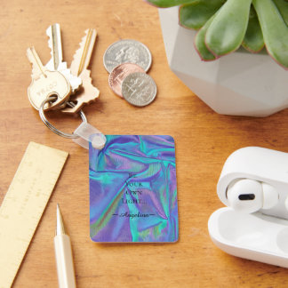 Holografische esthetiek sleutelhanger