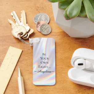 Holografische esthetiek sleutelhanger