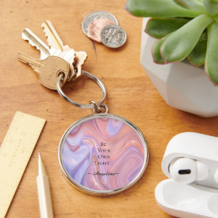 Holografische esthetiek sleutelhanger