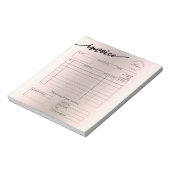 Holografische factuur aangepaste Logo Notitieblok (Gedraaid)