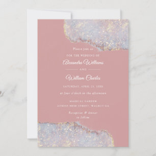 Holografische Glam Glitter Dusty Roos Weddenschap Kaart