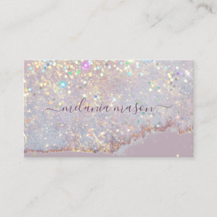 Holografische Glam Glitter Make-up Artiest Paars C Visitekaartje