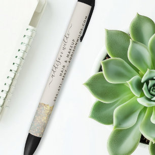 Holografische Glam Glitter Moderne Salon Zwarte Inkt Pen