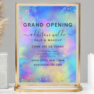 Holografische Glans Opal Iridiserende Zakelijk Flyer
