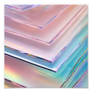 Holografische glasfotovergroting foto afdruk