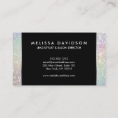 Holografische Glitter en Glamour Beauty Visitekaartje (Achterkant)