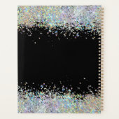 Holografische Glitter Rainbow Pastels | Monogram Planner (Achterkant)