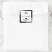 Holografische Glitter Zebra Print Soja Kaars Label (Tas)