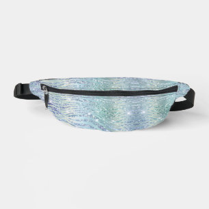 Holografische glitter zebraprint heuptasje