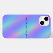 Holografische Gradient Esthetische iPhone Case (Achterkant (horizontaal))