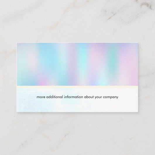 Holografische Gradiënt Visitekaartje (Achterkant)