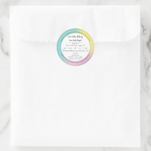 Holografische gradiëntkatoen Stickers van de leven (Tas)