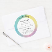 Holografische gradiëntkatoen Stickers van de leven (Envelop)