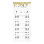 Holografische handtekening Modern Glam Gold Glitte Reclamekaart (Voorkant)