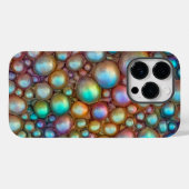 Holografische kleuren bubble wrap macro textuur Case-Mate iPhone case (Achterkant (horizontaal))