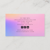 holografische kristalgenezer visitekaartje (Achterkant)