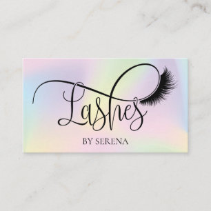 Holografische Lashes Beauty Makeup Artist Holo Foi Visitekaartje