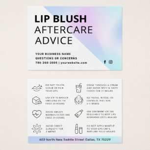 Holografische Lip Blush Tattoo na Kaart