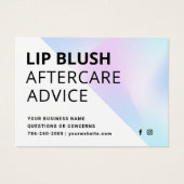 Holografische Lip Blush Tattoo na Kaart (Voorkant)