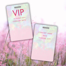 Holografische Naam VIP All Access Pass Concert