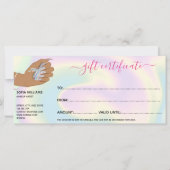 holografische nagellak slachterij hand nagels tech (Achterkant)