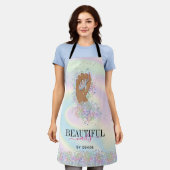 holografische nagellak slachterij hand nagels tech schort (Gedragen)