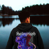 Holografische neon art Griekse streetwear T-shirt