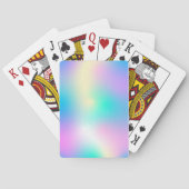 Holografische neonachtergrond moderne speelkaarten (Achterkant)