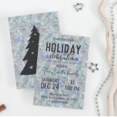 Holografische Opal Stone achtergrond feestdag Kaart