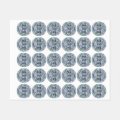 Holografische Opal Stone achtergrond Labels (Vel)