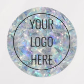 Holografische Opal Stone achtergrond Labels (Design 1)