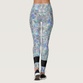Holografische Opal Stone achtergrond Leggings (Achterkant)