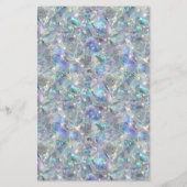Holografische Opal Stone Achtergrond Sale Flyer (Achterkant)