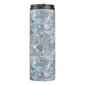 Holografische Opal Stone achtergrond Thermosbeker (Achterkant)