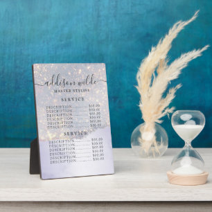 Holografische Paarse Glitters Luxe Glam Prijslijst Fotoplaat