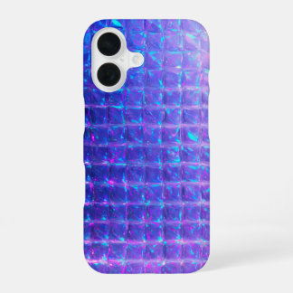 Holografische Paarse Prisma Textuur iPhone 16 Hoesje