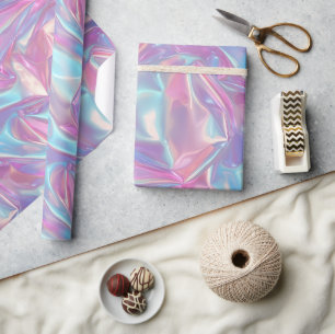holografische pastel iriserend cadeaupapier