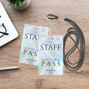 Holografische Personeel All Access Pass-evenement Badge