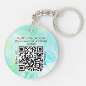 Holografische QR Code Sleutelhanger – Aangepaste L (Achterkant)
