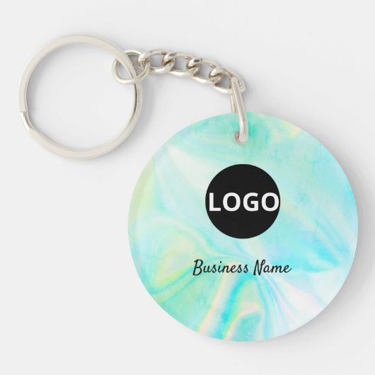 Holografische QR Code Sleutelhanger – Aangepaste L (Voorkant)