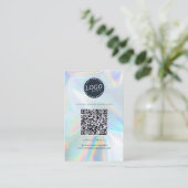 Holografische QR-code Sociale media Website Visitekaartje (Staand voorkant)