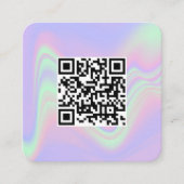 Holografische QR Code Zakelijk Logo Visitekaartje (Voorkant)