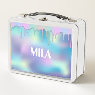 Holografische regenboogkleuren, schattige metalen 