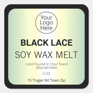 Holografische soja wax smelten product labels