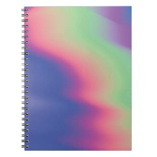 Holografische textuur met kleurrijke vlekken. Psyc Notitieboek
