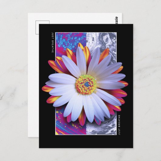 Holografische ventilator enkel Breedte Briefkaart (Voorkant / Achterkant)