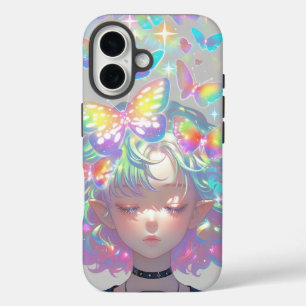 Holografische Vlinders - Kawaii Elf Daydream iPhone 16 Hoesje