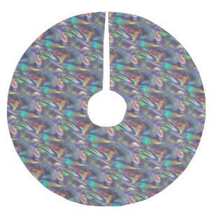 Holografische zilveren kerstboom rok