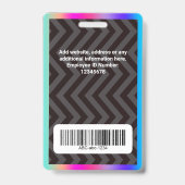 Hologram Aangepast Logo Badge (Achterkant)