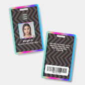 Hologram Aangepaste Logo Badge (Voor- en achterkant)